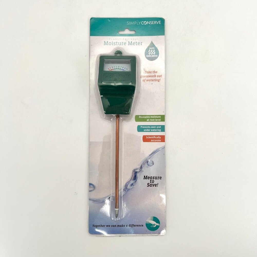 Simply Conserve Planet Friendly Moisture Meter Indoor & Outdoor Use Saves Water